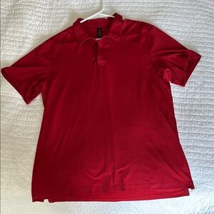 Lululemon Men's Red Performance Polo Size L